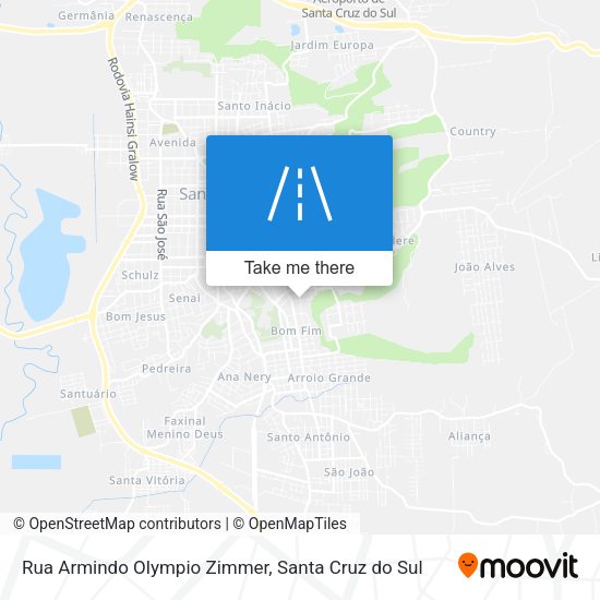 Rua Armindo Olympio Zimmer map