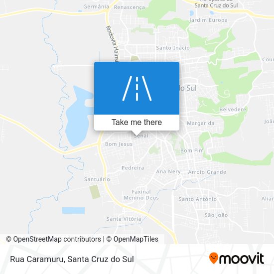 Rua Caramuru map