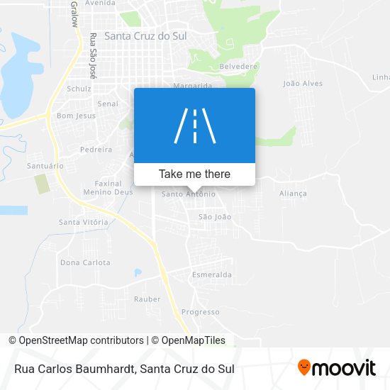 Rua Carlos Baumhardt map