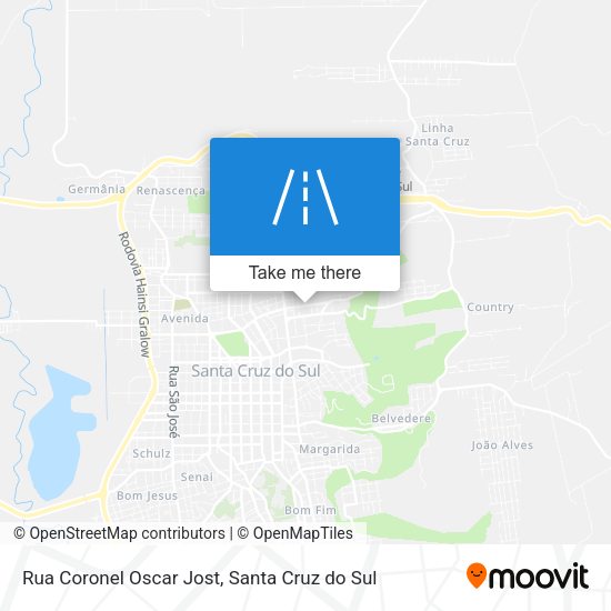 Rua Coronel Oscar Jost map