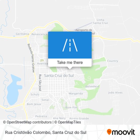 Rua Cristóvão Colombo map