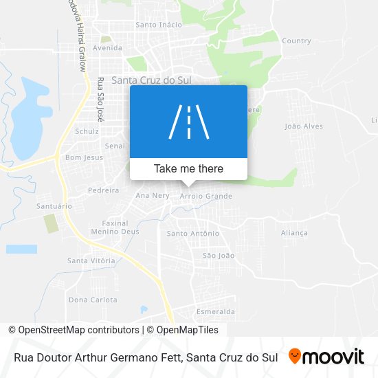 Rua Doutor Arthur Germano Fett map