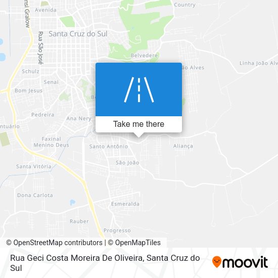 Rua Geci Costa Moreira De Oliveira map