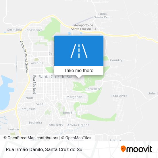 Rua Irmão Danilo map