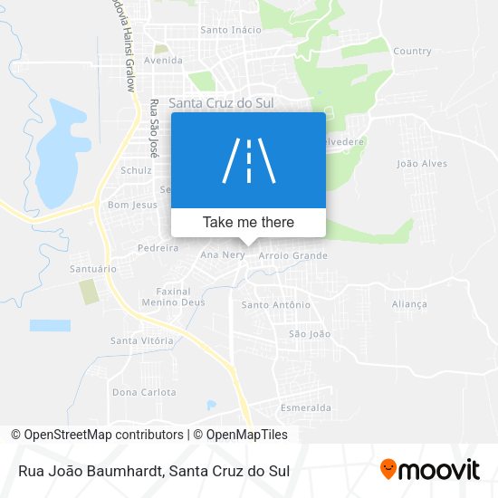 Rua João Baumhardt map