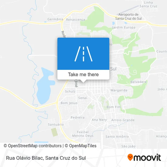 Rua Olávio Bilac map