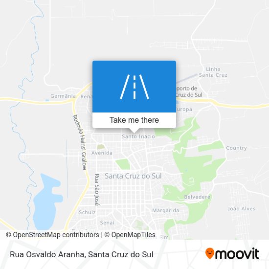 Rua Osvaldo Aranha map