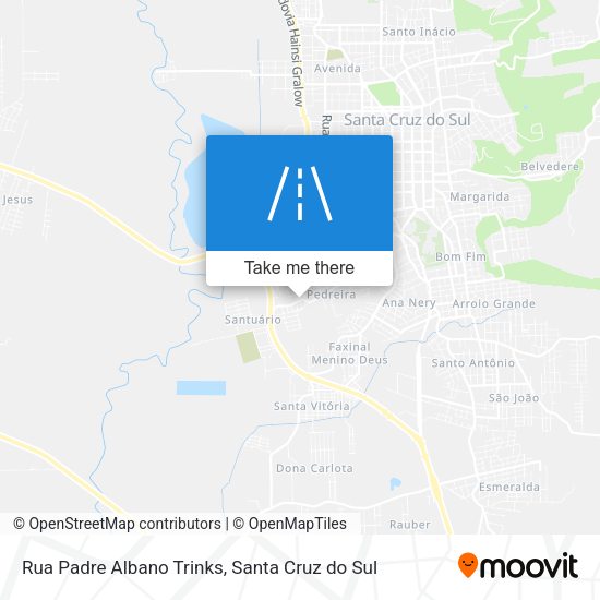 Rua Padre Albano Trinks map