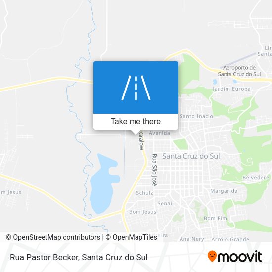 Rua Pastor Becker map