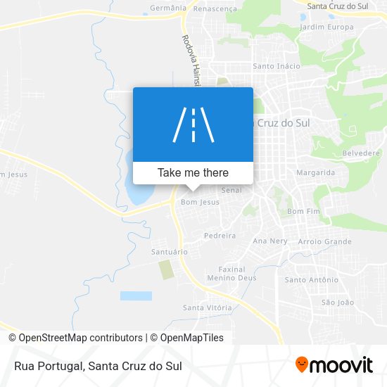 Rua Portugal map
