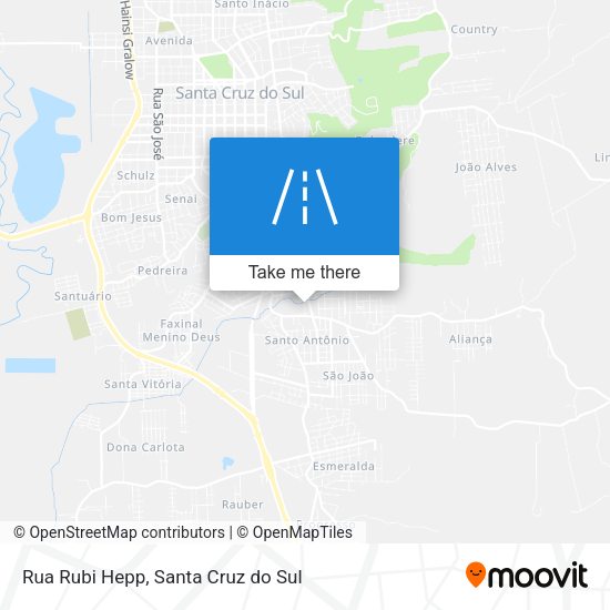 Rua Rubi Hepp map