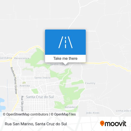 Rua San Marino map