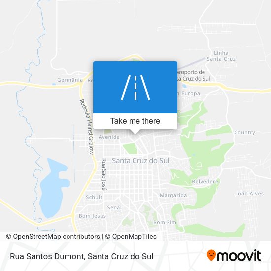 Rua Santos Dumont map