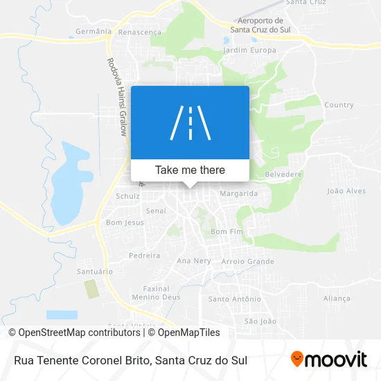 Rua Tenente Coronel Brito map