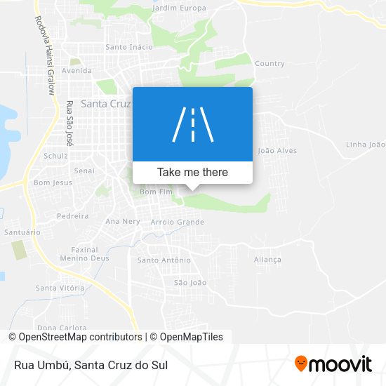 Rua Umbú map