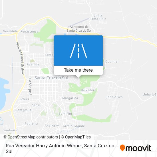 Rua Vereador Harry Antônio Werner map