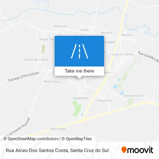 Rua Alceu Dos Santos Costa map