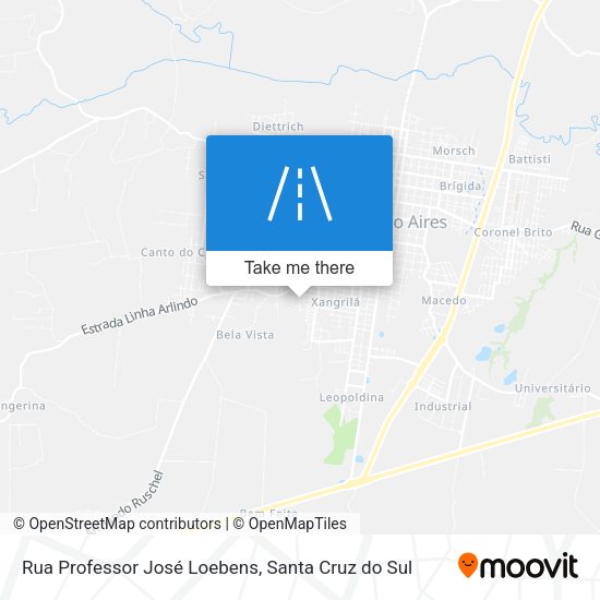 Rua Professor José Loebens map