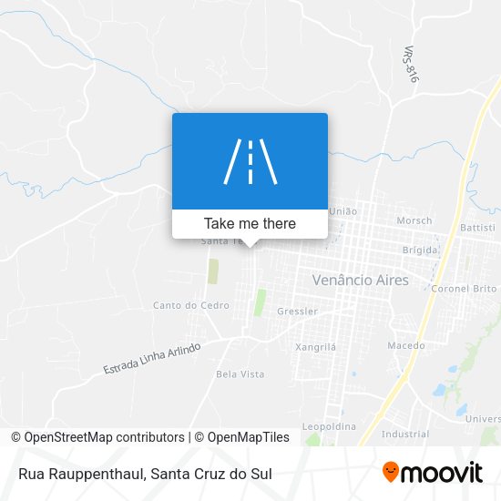Rua Rauppenthaul map