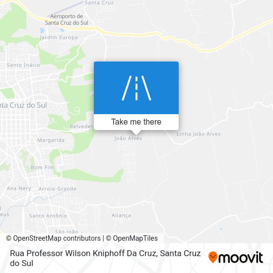 Rua Professor Wilson Kniphoff Da Cruz map
