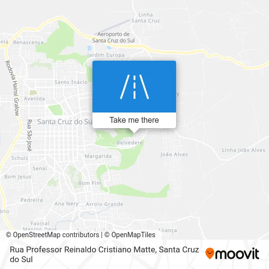 Rua Professor Reinaldo Cristiano Matte map