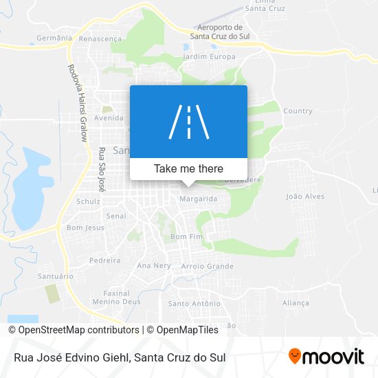 Rua José Edvino Giehl map