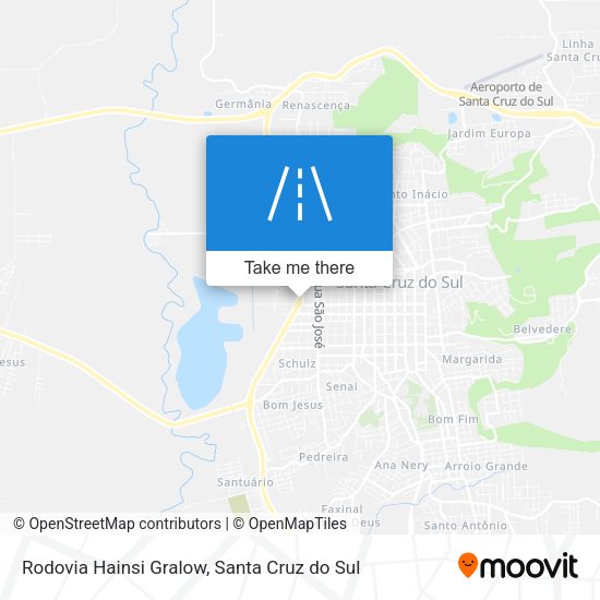 Rodovia Hainsi Gralow map