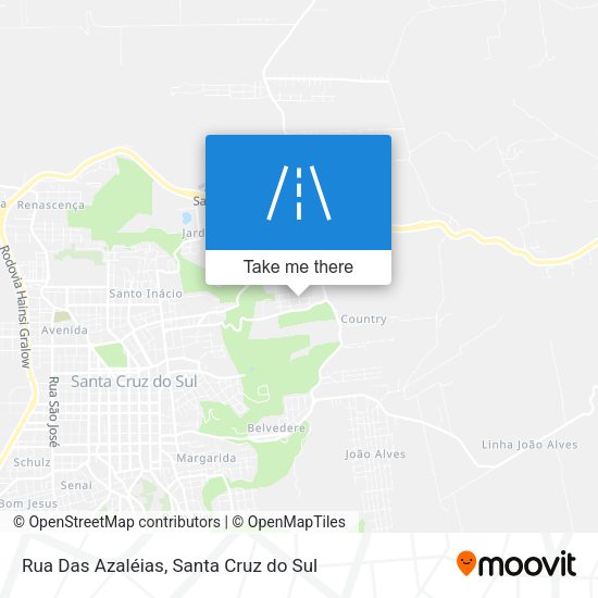 Rua Das Azaléias map