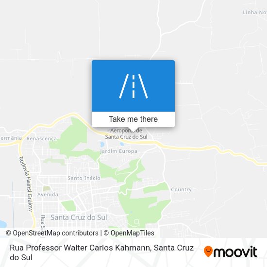 Rua Professor Walter Carlos Kahmann map
