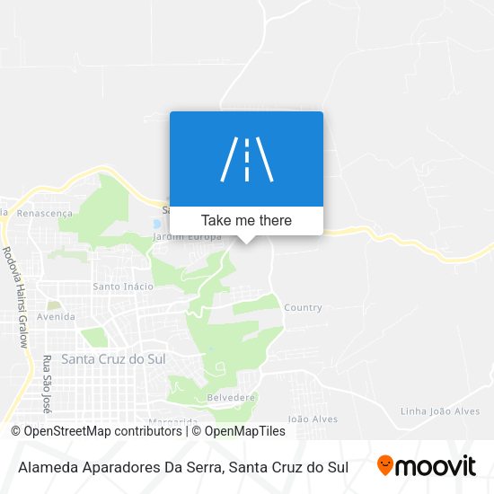 Alameda Aparadores Da Serra map