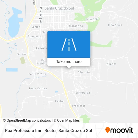 Rua Professora Irani Reuter map