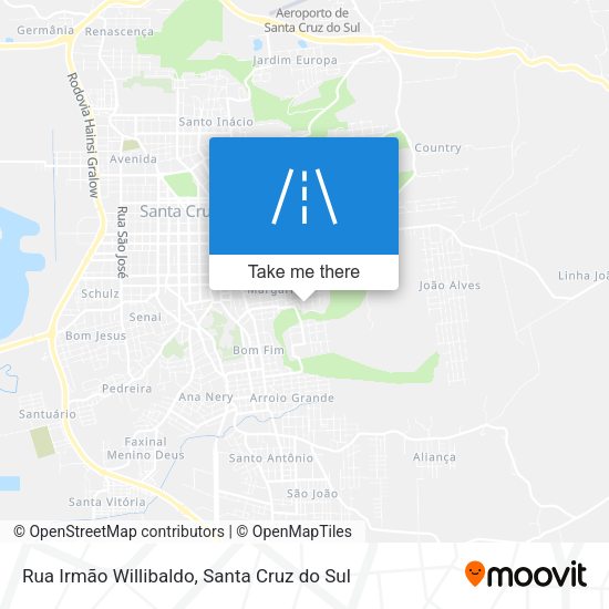 Rua Irmão Willibaldo map