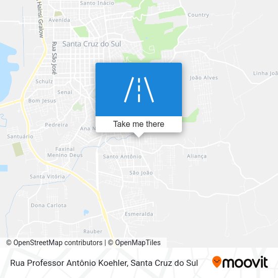 Rua Professor Antônio Koehler map