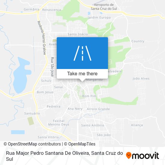 Rua Major Pedro Santana De Oliveira map