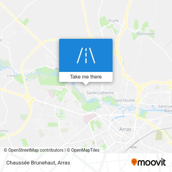 Chaussée Brunehaut map