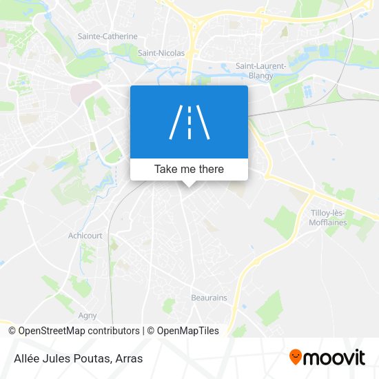 Allée Jules Poutas map