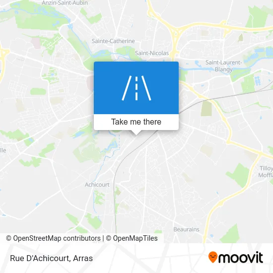 Rue D'Achicourt map