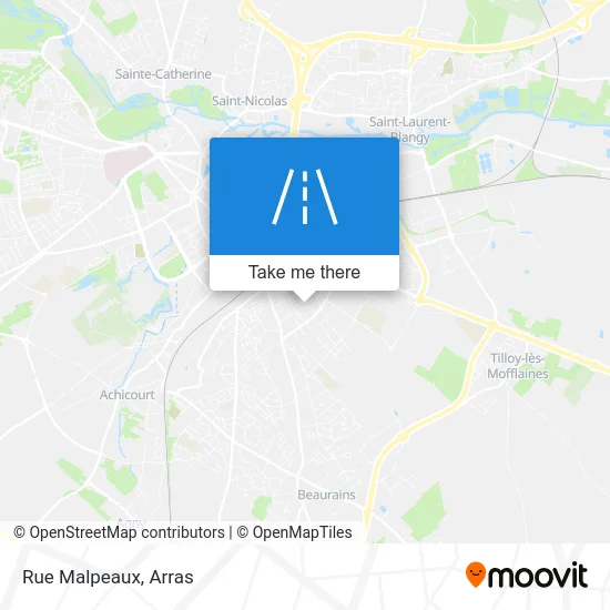 Rue Malpeaux map