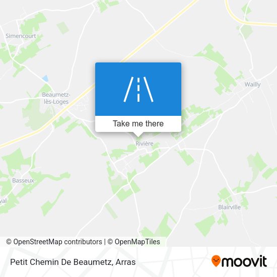 Petit Chemin De Beaumetz map