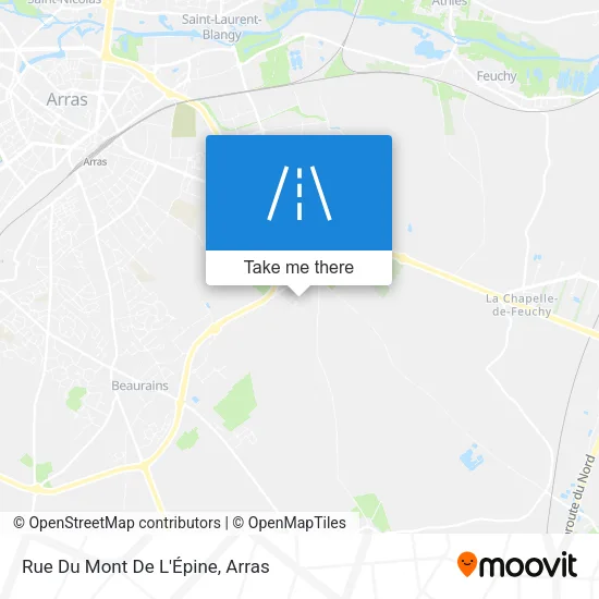 Rue Du Mont De L'Épine map