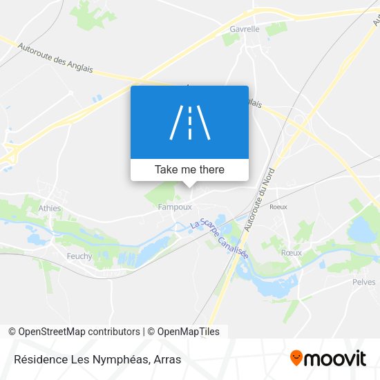Résidence Les Nymphéas map