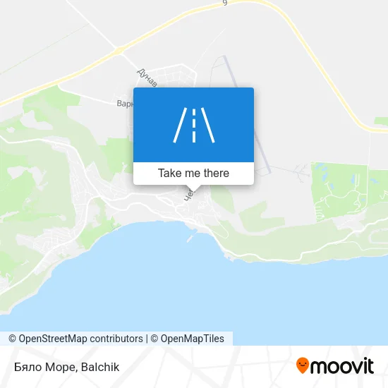 Карта Бяло Море