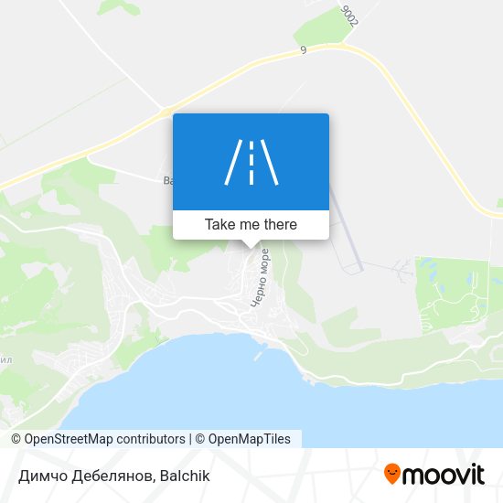 Карта Димчо Дебелянов