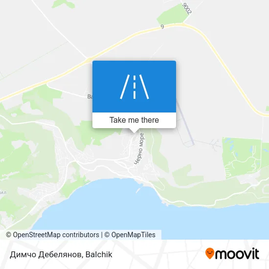 Карта Димчо Дебелянов