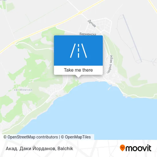 Карта Акад. Даки Йорданов