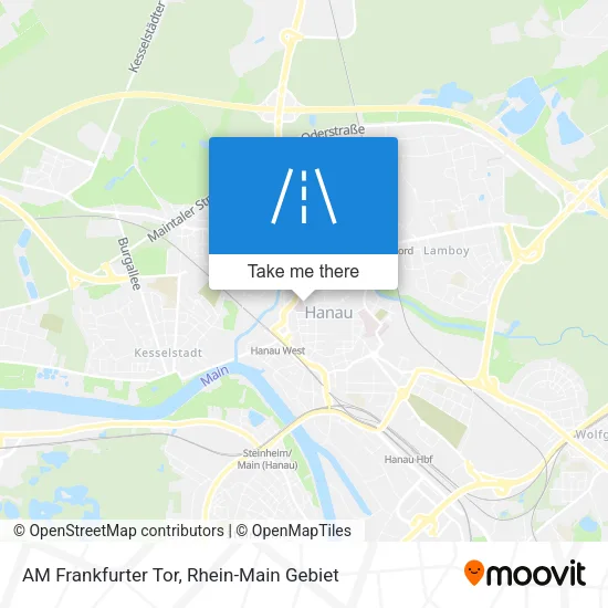 Карта AM Frankfurter Tor