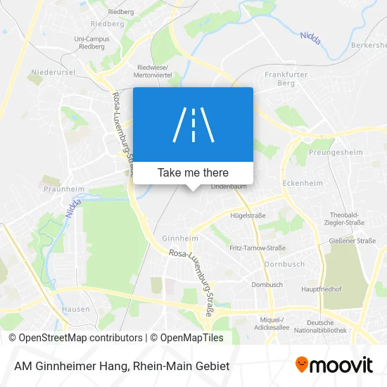 Карта AM Ginnheimer Hang