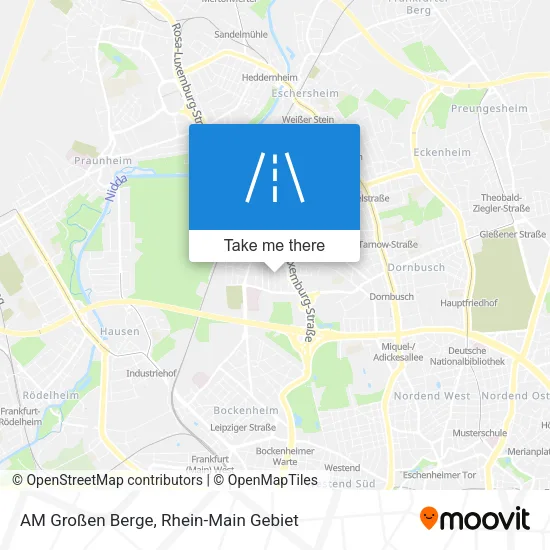 Карта AM Großen Berge