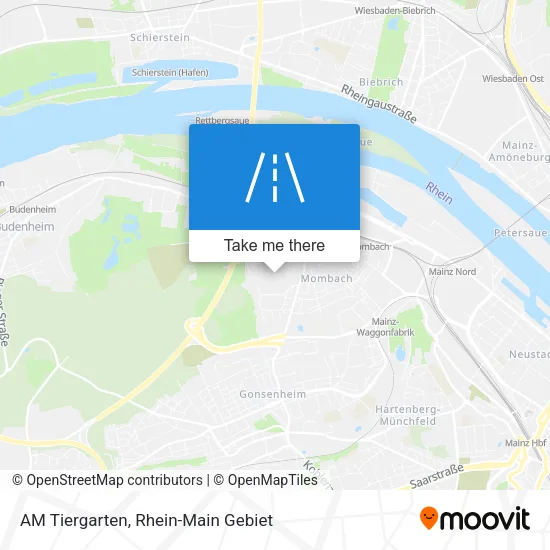 Карта AM Tiergarten