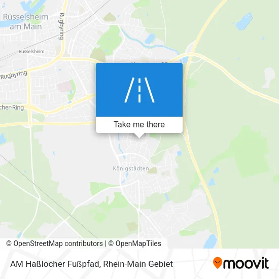 Карта AM Haßlocher Fußpfad
